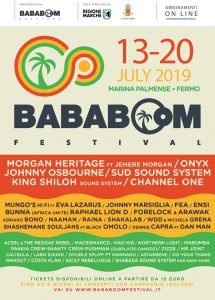 Bababoom Festival a luglio nelle Marche 2024 sud sound system