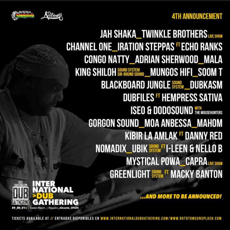 International Dub Gathering 29/31 Marzo Alicante Spagna