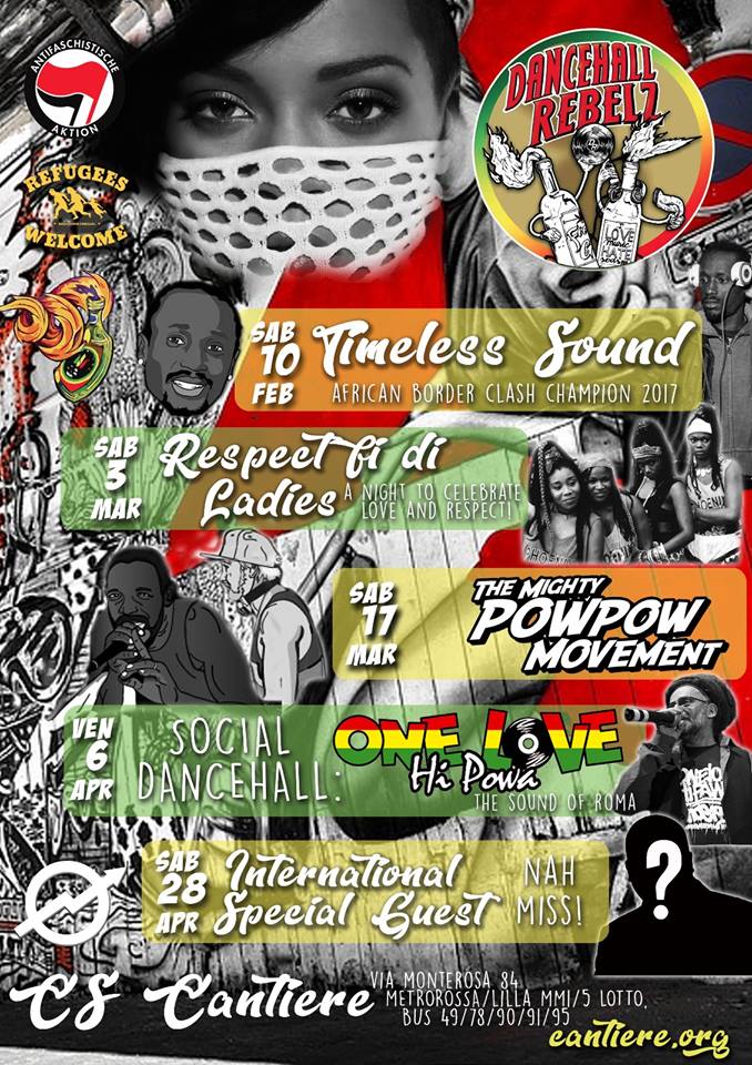 Dancehall Rebelz w/ Pow Pow Movement @Cantiere