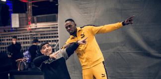 USAIN BOLT DA MARADONA ASCOLTANDO KARTEL
