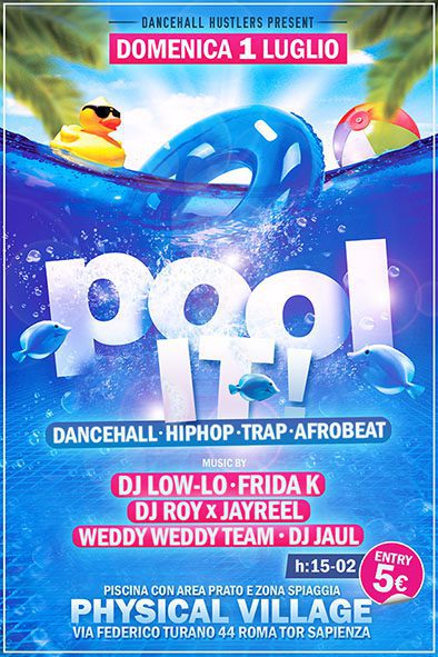 Pool it! Wet like a pool party