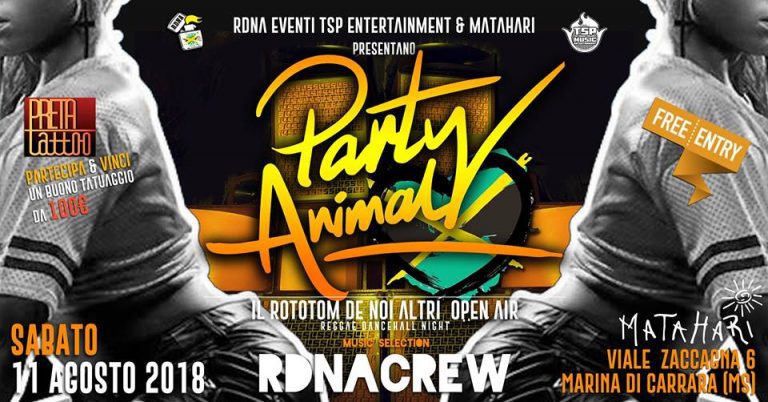 Party Animal / IlRototomDeNoiAltri OpenAir w/RDNA Crew Party Animal / IlRototomDeNoiAltri OpenAir w/RDNA Crew