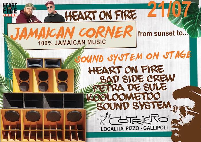 JAMAICAN CORNER: HEART ON FIRE + BAD SIDE + PETRA DE SULE + KOOLOOMETOO SOUND SYSTEM