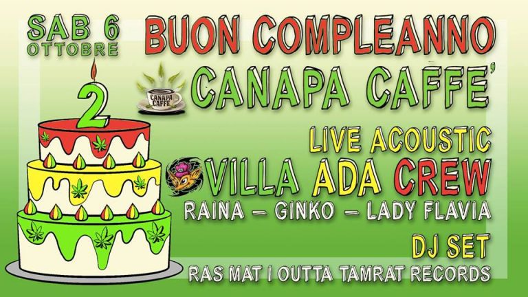 AUGURI Canapa Caffè con Villa Ada Posse Acoustic Liveset + RAS MAT-I & FARCIDJ
