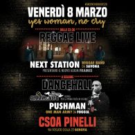 Yes woman, no cry: Next Station (presentano il nuovo disco Frames) + Pushman (prima volta in Liguria) + Groove Yard