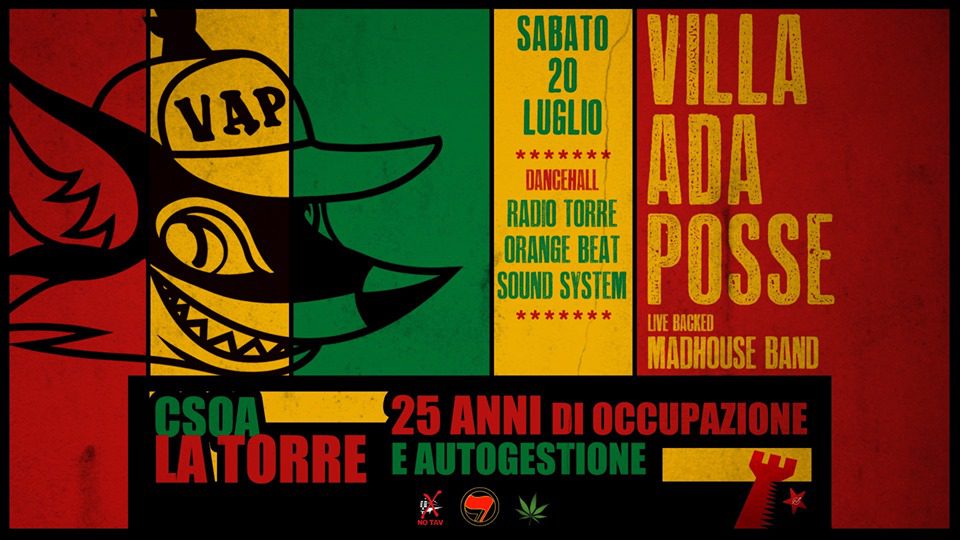 Villa Ada Posse backed by MadHouse Live CSOA La Torre