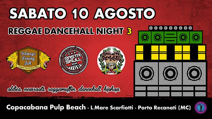 ReggaeDancehall Night Pt.3 at Copacabana Pulp Beach
