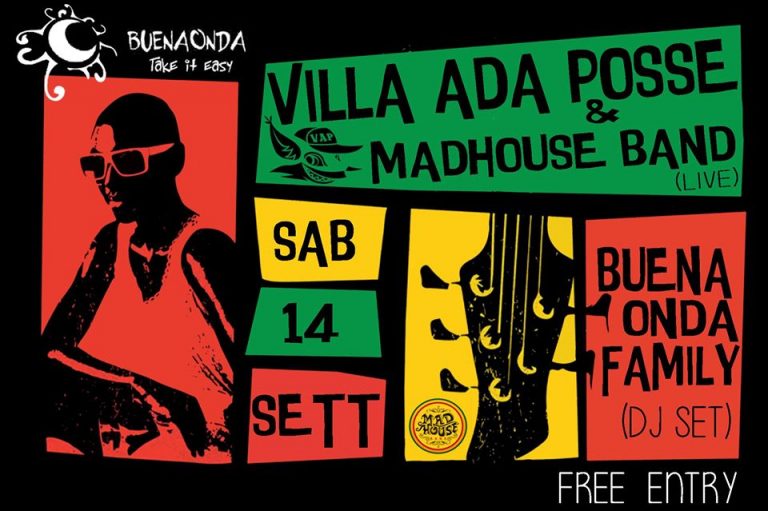 Villa Ada Posse + Madhouse Live in #spiaggia #Lunapiena #gratis