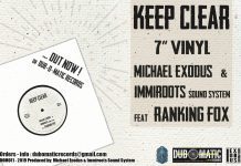 KEEP CLEAR 7″ Michael Exodus & Immiroots feat Ranking Fox