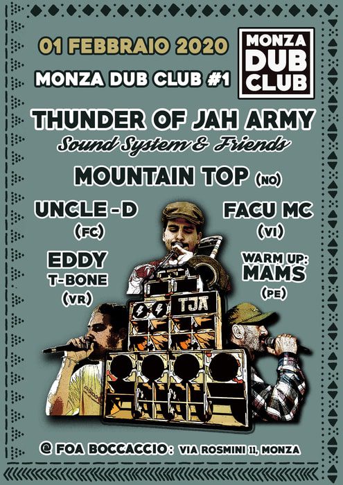 MONZA DUB CLUB #1 - Thunder of Jah Army Sound System & Friends.