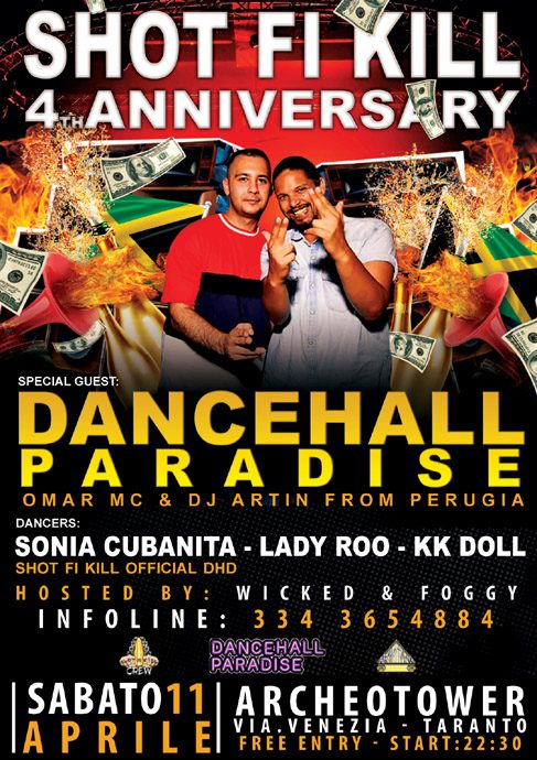 Shot Fi Kill 4th Anniversary with ""Dancehall Paradise""
