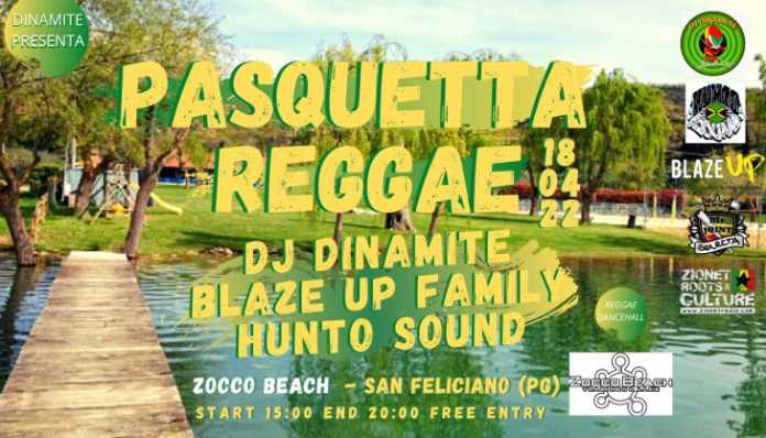 DINAMITE presenta PASQUETTA REGGAE @ZOCCO BEACH Lago Trasimeno (Pg)