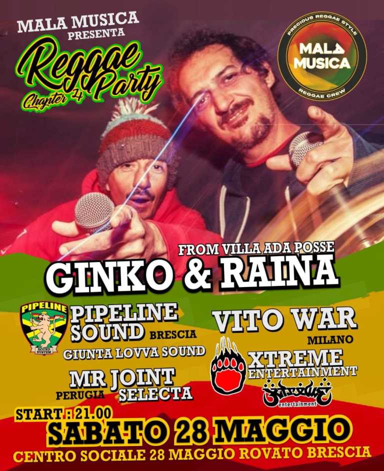 RAINA & GINKO @ CSA 28 MAGGIO, BRESCIA RAINA & GINKO @ CSA 28 MAGGIO, BRESCIA