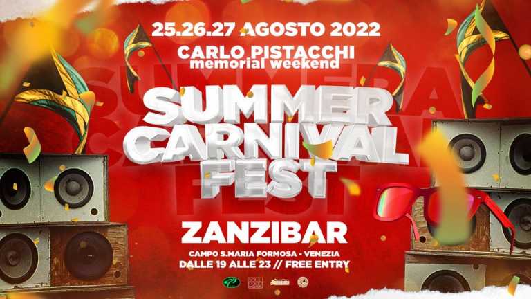 Carlo Pistacchi Memorial Weekend -> SUMMER CARNIVAL FEST Carlo Pistacchi Memorial Weekend -> SUMMER CARNIVAL FEST