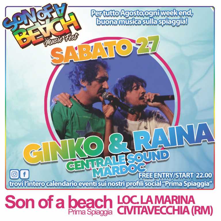 Raina & Ginko (Villa Ada CRew)/ Centrale sound / Quajaman / Tutankhamel @ Prima Spiaggia