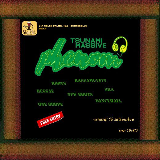 Aperitivo w/ Dj Phenom (from Tsunami Massive) – Free Entry Aperitivo w/ Dj Phenom (from Tsunami Massive) – Free Entry