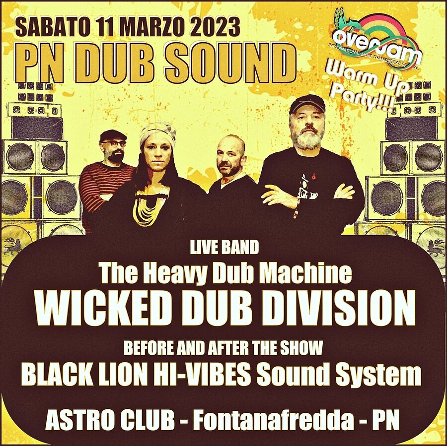 PN DUB SOUND: WICKED DUB DIVISION Live concert - OverJam Warm Up Party