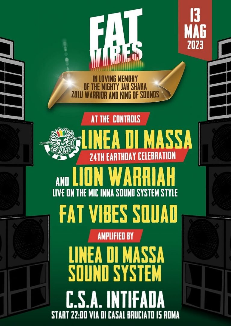 FAT VIBES w/ LINEA DI MASSA & LION WARRIAH