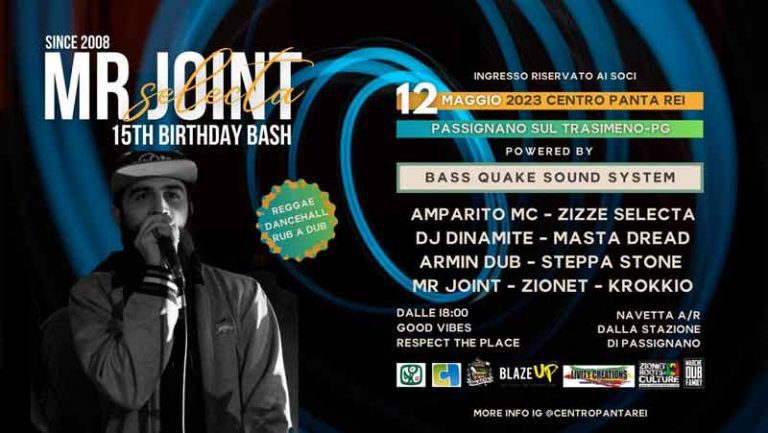 Mr.JOINT Selecta B-BASH @Centro Panta Rei