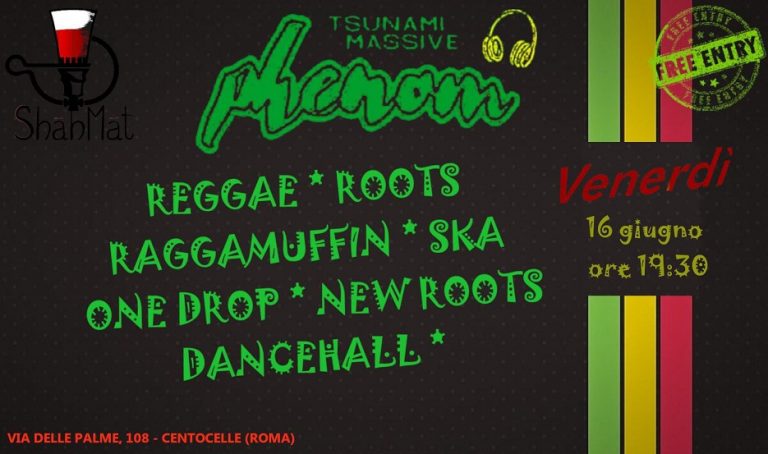 Aperitivo w/ Dj Phenom (from Tsunami Massive) – Free Entry Aperitivo w/ Dj Phenom (from Tsunami Massive) – Free Entry