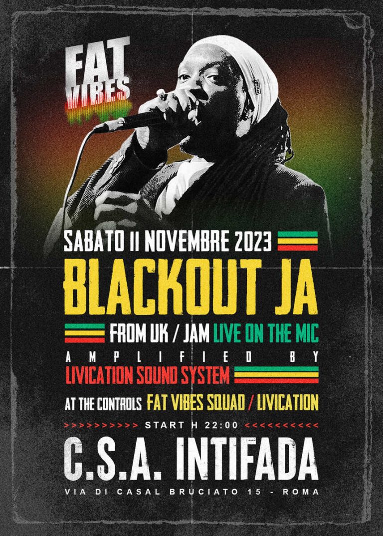 FAT VIBES // BLACKOUT JA (UK/JA) live on the mic