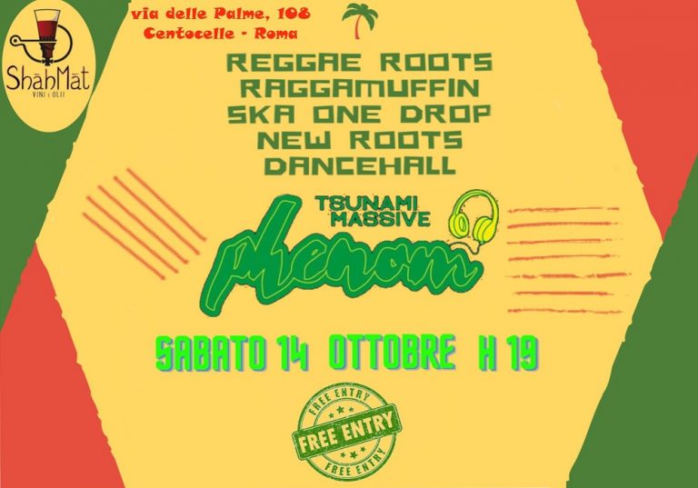 Aperitivo w/ Dj Phenom ( Tsunami Massive & Radici nel Cemento) – Free Entry Aperitivo w/ Dj Phenom ( Tsunami Massive & Radici nel Cemento) – Free Entry