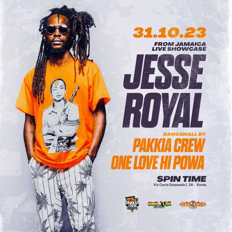 JESSE ROYAL from Jamaica w/ Pakkia & One Love Hi Powa