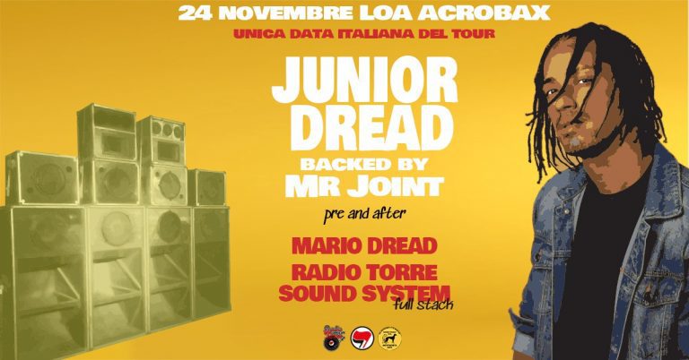JUNIOR DREAD live showcase PER LA PRIMA VOLTA IN ITALIA!