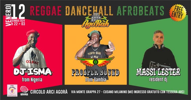 Agoràh | reggae-dancehall-afrobeats | w/ Massi Lester | Prosper sound | Dj Isma Agoràh | reggae-dancehall-afrobeats | w/ Massi Lester | Prosper sound | Dj Isma