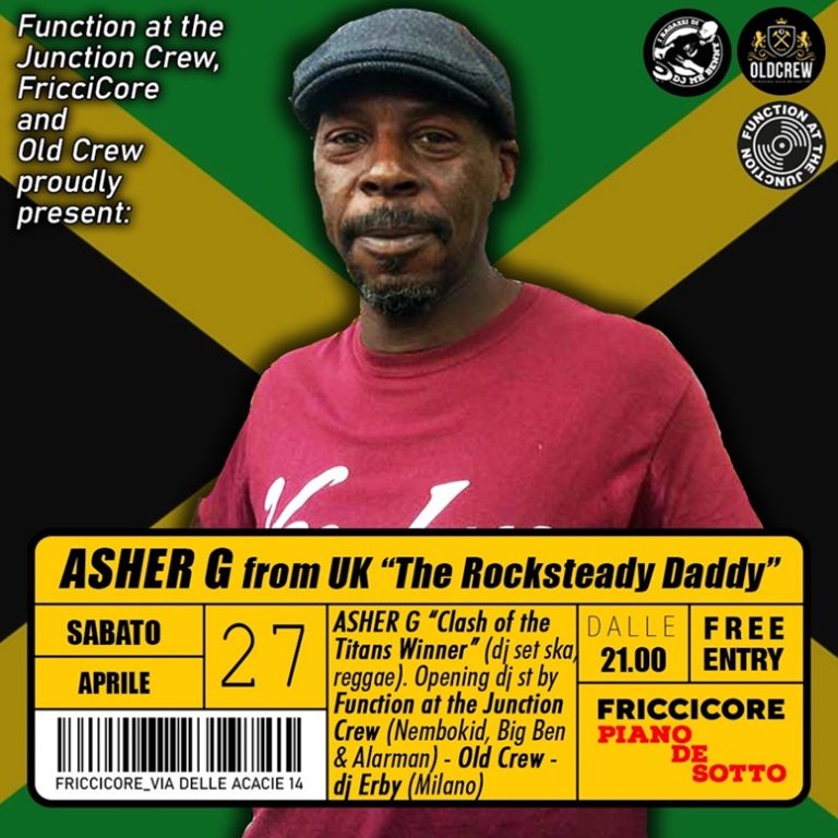 ASHER G dj set (Clash of the Titans Winner – UK) – ska, rocksteady, reggae