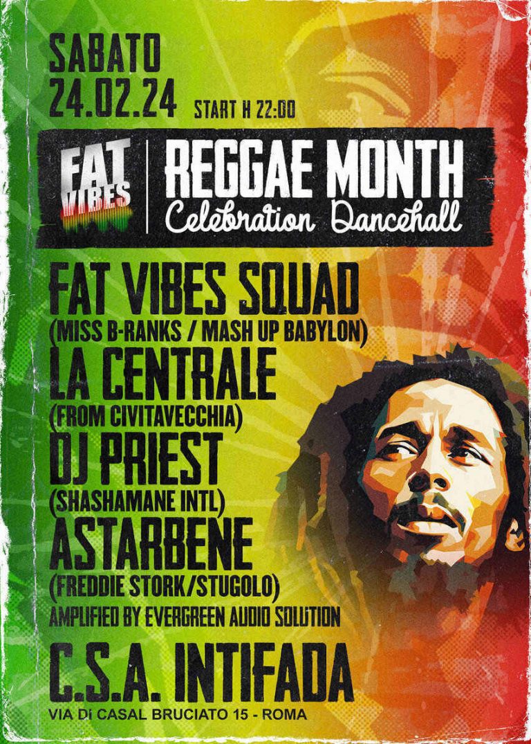 FAT VIBES // REGGAE MONTH CELEBRATION DANCEHALL FAT VIBES // REGGAE MONTH CELEBRATION DANCEHALL