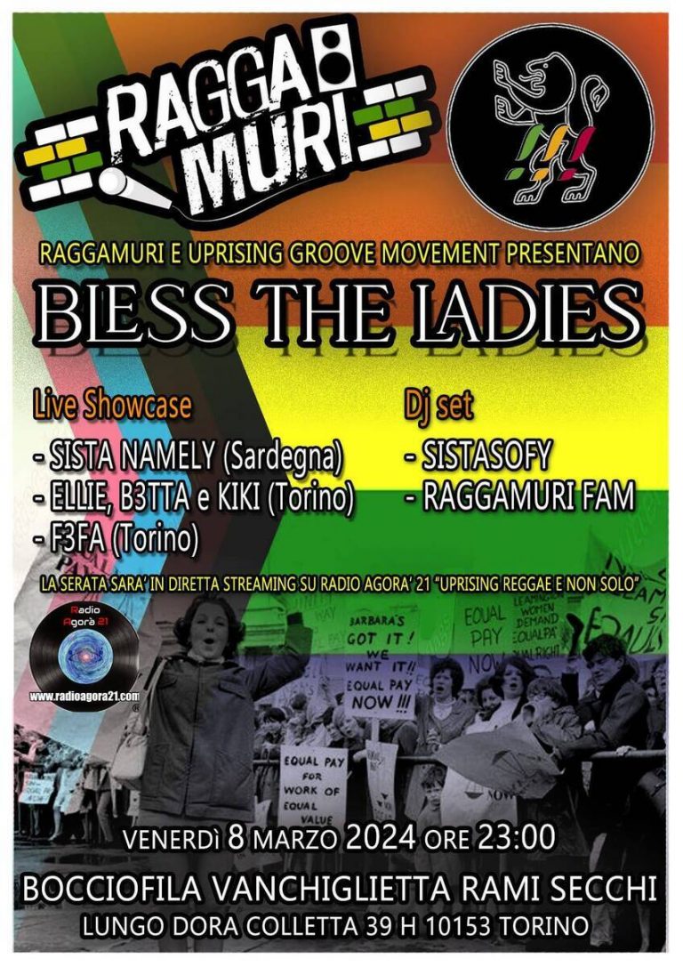 RAGGAMURI & UPRISING present BLESS THE LADIES // SISTA NAMELY / ELLIE, BETTA & KIKI/F3FA/ SISTA SOFY