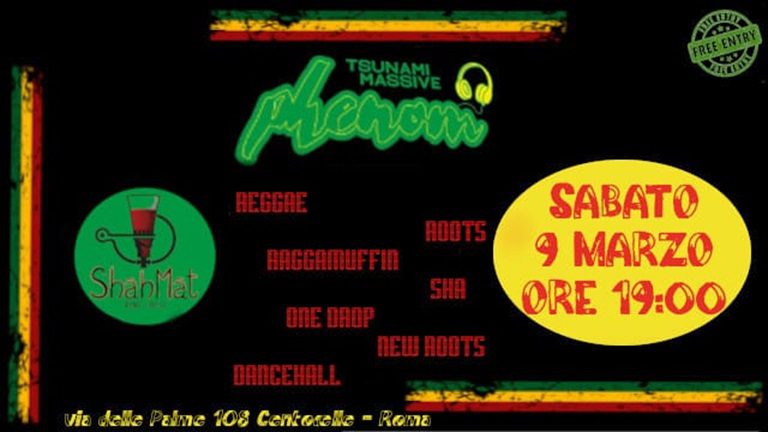 Aperitivo w/ Dj Phenom (from TM & RnC) – Free Entry