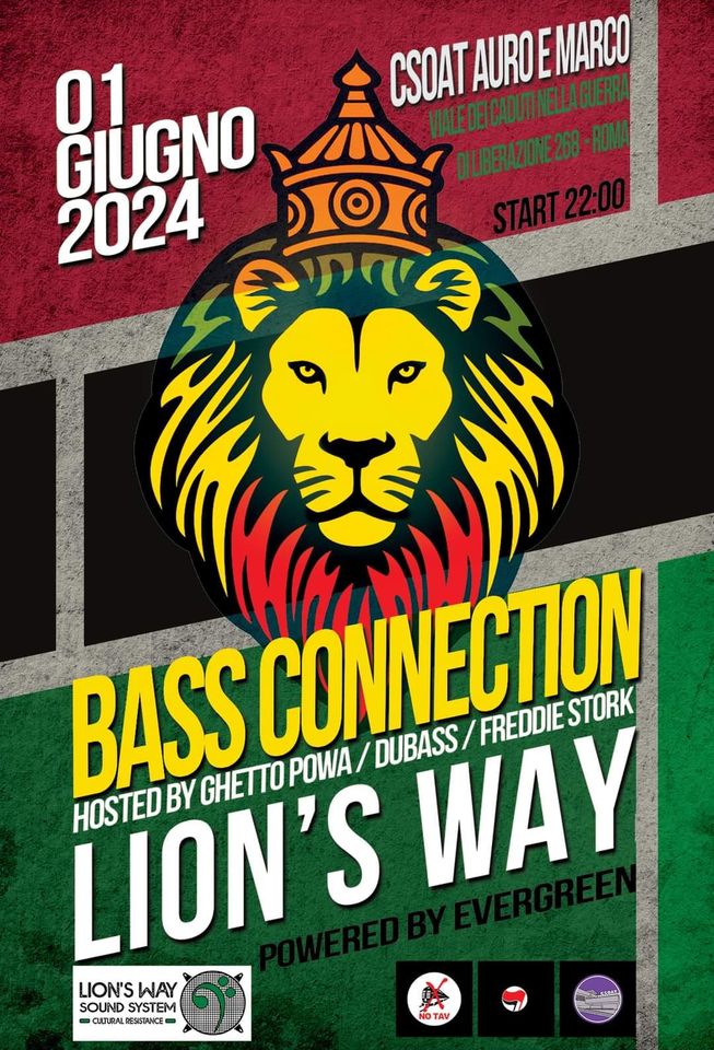 BASS CONNECTION #4 ospita LION'S WAY