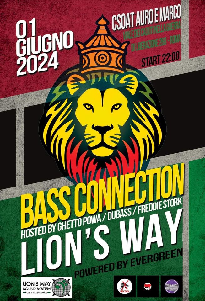 BASS CONNECTION #4 ospita LION’S WAY
