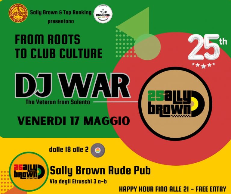 DJ WAR @ SALLY BROWN
