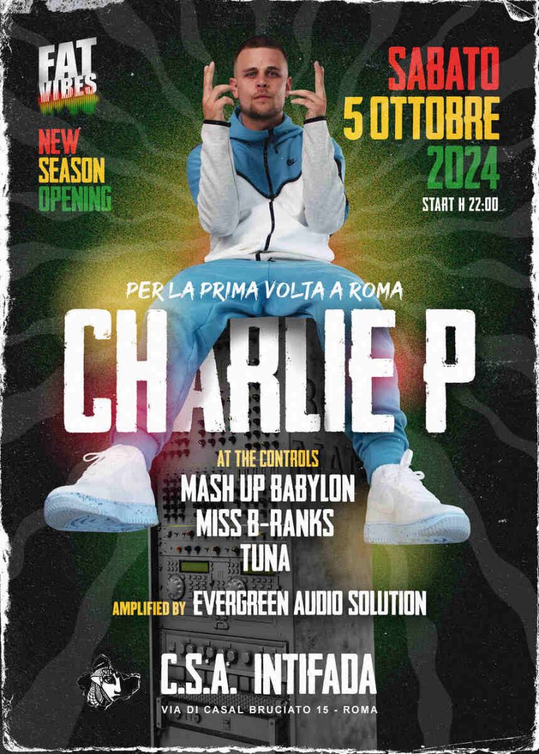 FAT VIBES w/ CHARLIE P (UK) live on Sound System FAT VIBES w/ CHARLIE P (UK) live on Sound System