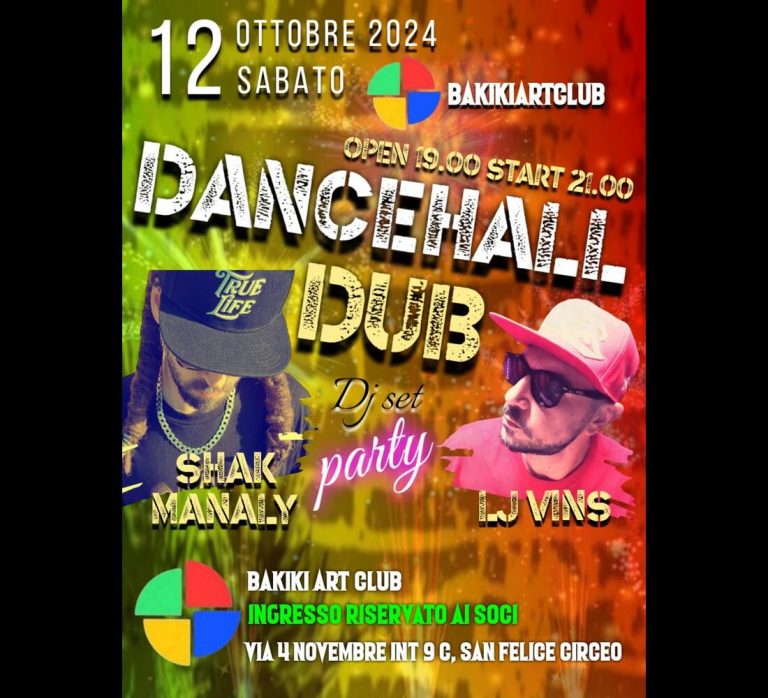 Shak Manaly Bakiki djset Party Dancehall Dub