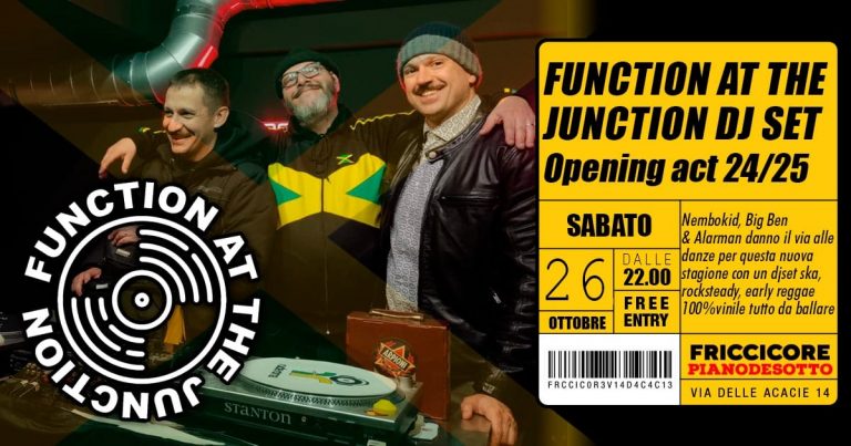 Function at The Junction Dj Set_Opening act Function at The Junction Dj Set_Opening act