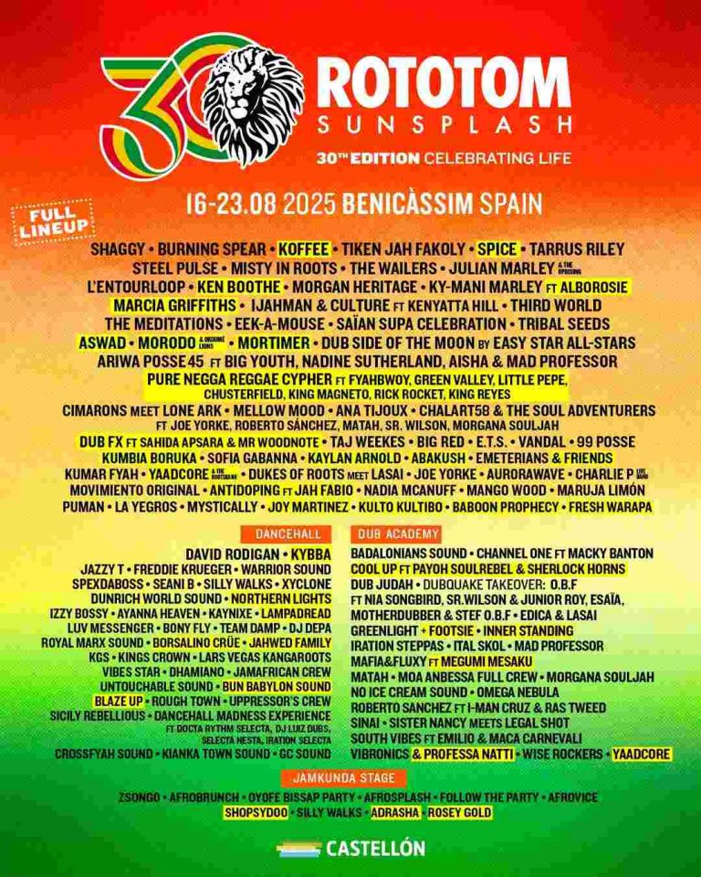 Rototom Sunsplash 30º anniversario