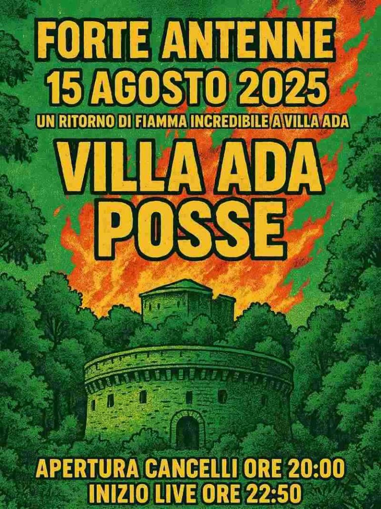 VILLA ADA POSSE LIVE di FERRAGOSTO a FORTE ANTENNE