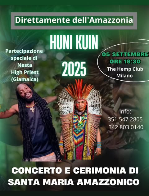 Concerto Nesta High Priest e Cerimonia di Santa Maria Milano