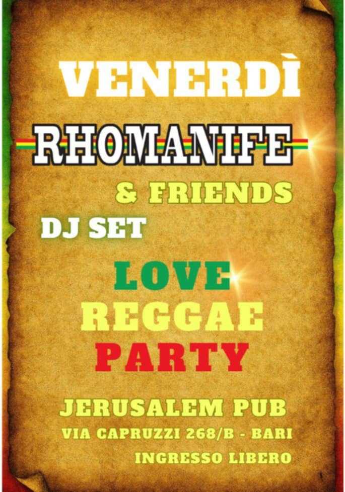 Vibrazioni Reggae i Con I Rhomanife! Vibrazioni Reggae i Con I Rhomanife!