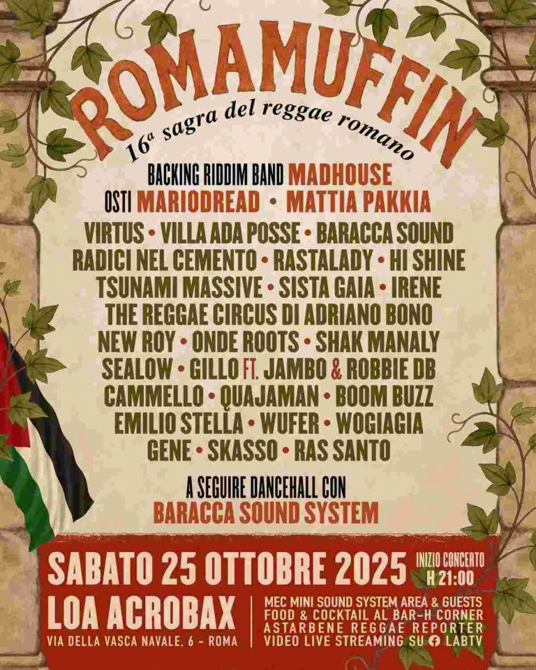 ROMAMUFFIN 2025 – 16^ SAGRA DEL REGGAE ROMANO