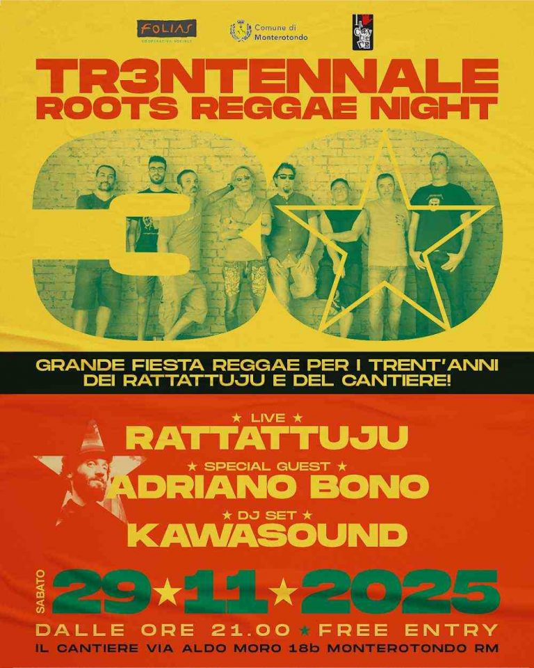 Cantiere e i Rattattuju TR3NTENNALE – ROOTS REGGAE NIGHT