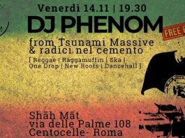 Aperitivo w/ Dj Phenom (from TM & RnC) – Free Entry Aperitivo w/ Dj Phenom (from TM & RnC) - Free Entry