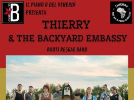 THIERRY AND THE BACKYARD EMBASSY @ Piano B del… giovedì THIERRY AND THE BACKYARD EMBASSY @ Piano B del... giovedì
