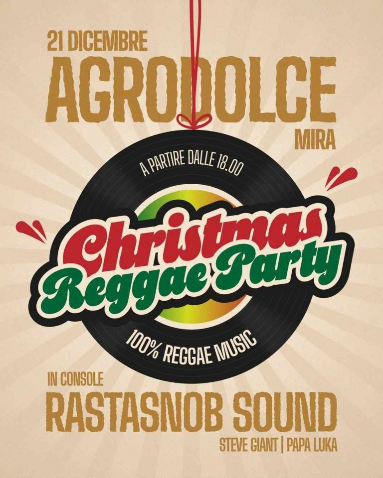 AGRODOLCE CHRISTMAS REGGAE PARTY