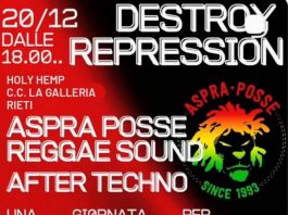Destroy Repression Aspra posse live Dj set Destroy Repression
