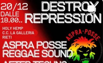 Destroy Repression Aspra posse live Dj set Destroy Repression